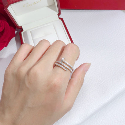 [Lumi Jewelery]JUSTE RING 4.8MM FULL DIAMOND