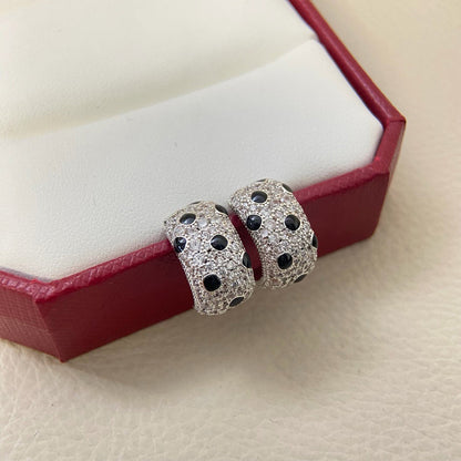 [Lumi Jewelery]PANTHERE MINI FULL DIAMOND EARRINGS