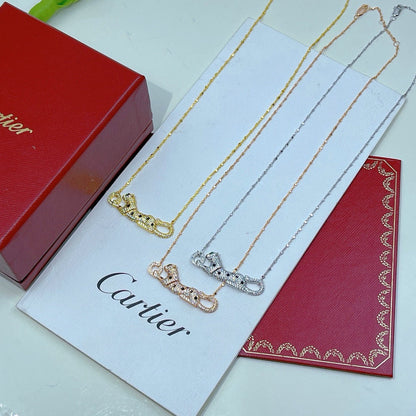 [Lumi Jewelery]PANTHERE PAVED DIAMOND NECKLACE