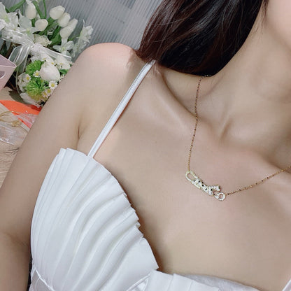 [Lumi Jewelery]PANTHERE PAVED DIAMOND NECKLACE