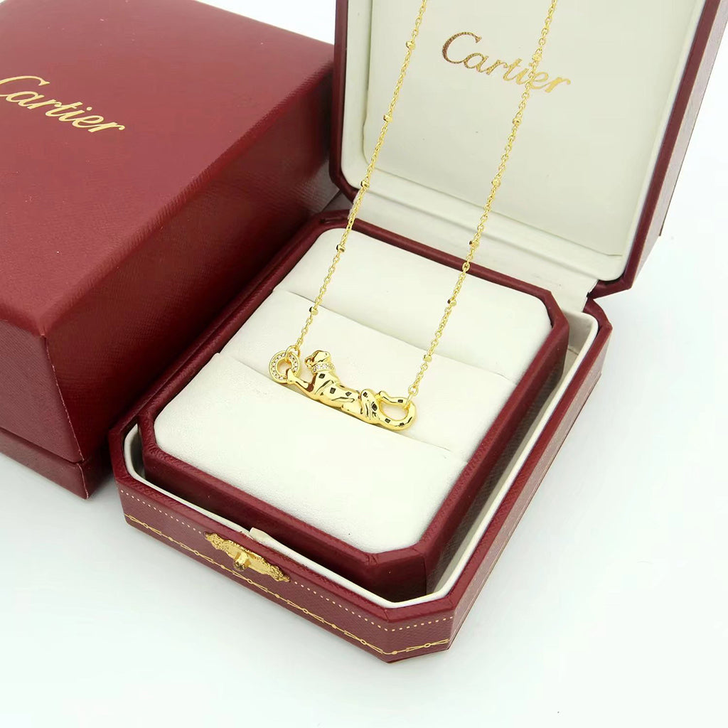 [Lumi Jewelery]PANTHERE FULL DIAMOND NECKLACE