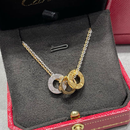 [Lumi Jewelery]LOVE 6 DIAMOND PENDANT NECKLACE