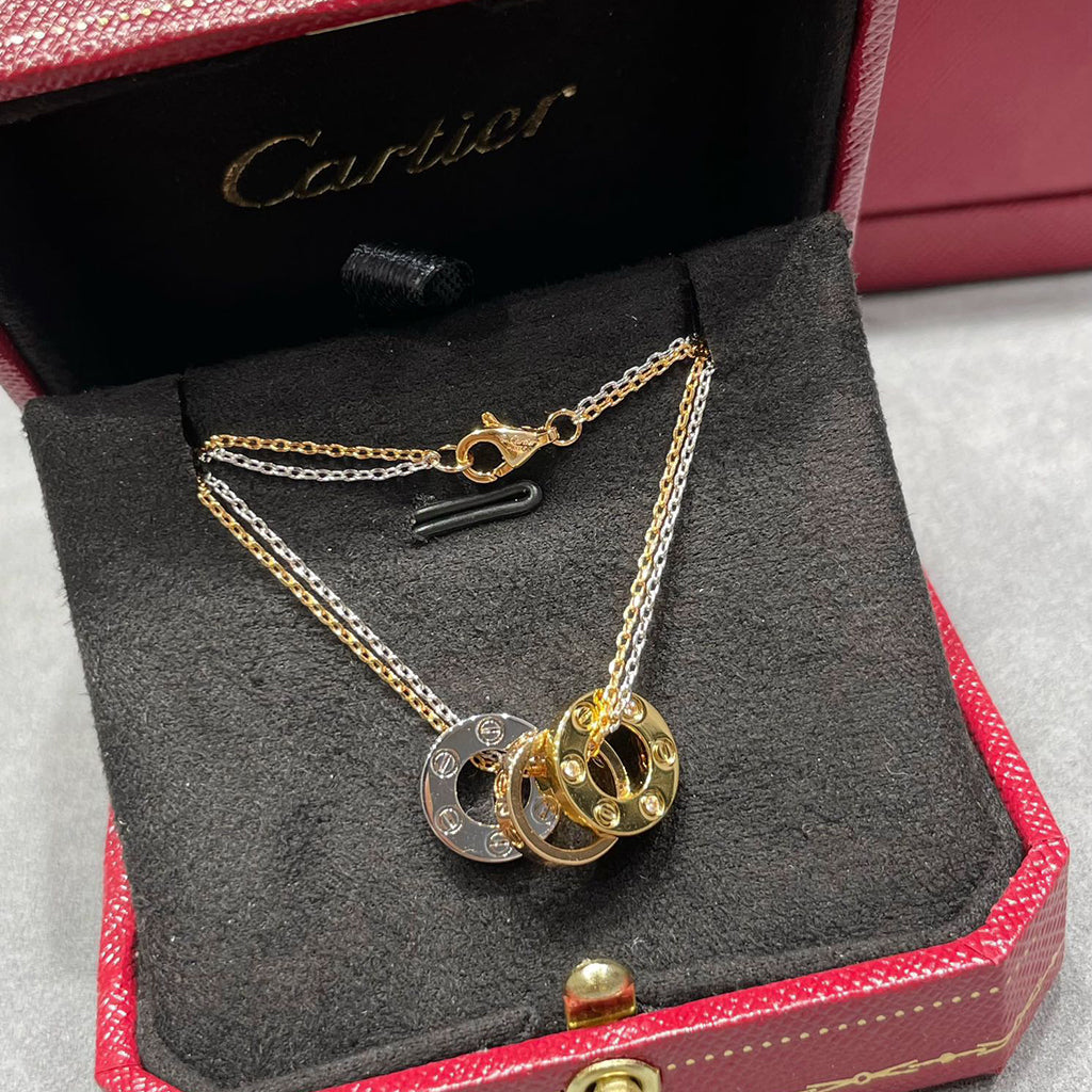 [Lumi Jewelery]LOVE 6 DIAMOND PENDANT NECKLACE