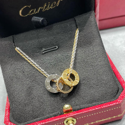 [Lumi Jewelery]LOVE 6 DIAMOND PENDANT NECKLACE