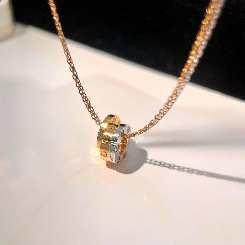 [Lumi Jewelery]LOVE 6 DIAMOND PENDANT NECKLACE