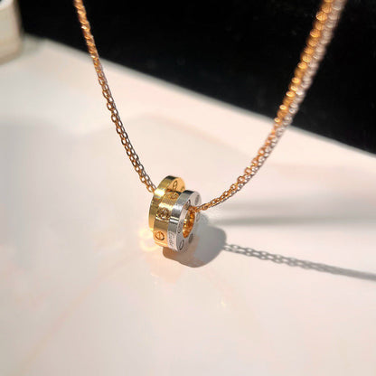 [Lumi Jewelery]LOVE 6 DIAMOND PENDANT NECKLACE