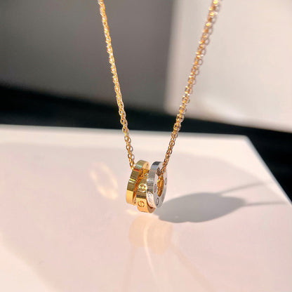 [Lumi Jewelery]LOVE 6 DIAMOND PENDANT NECKLACE