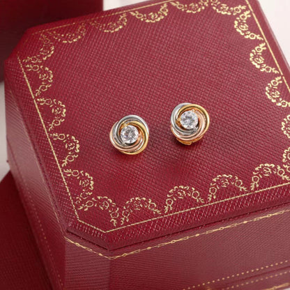 [Lumi Jewelery]TRINITY STUD DIAMOND EARRINGS