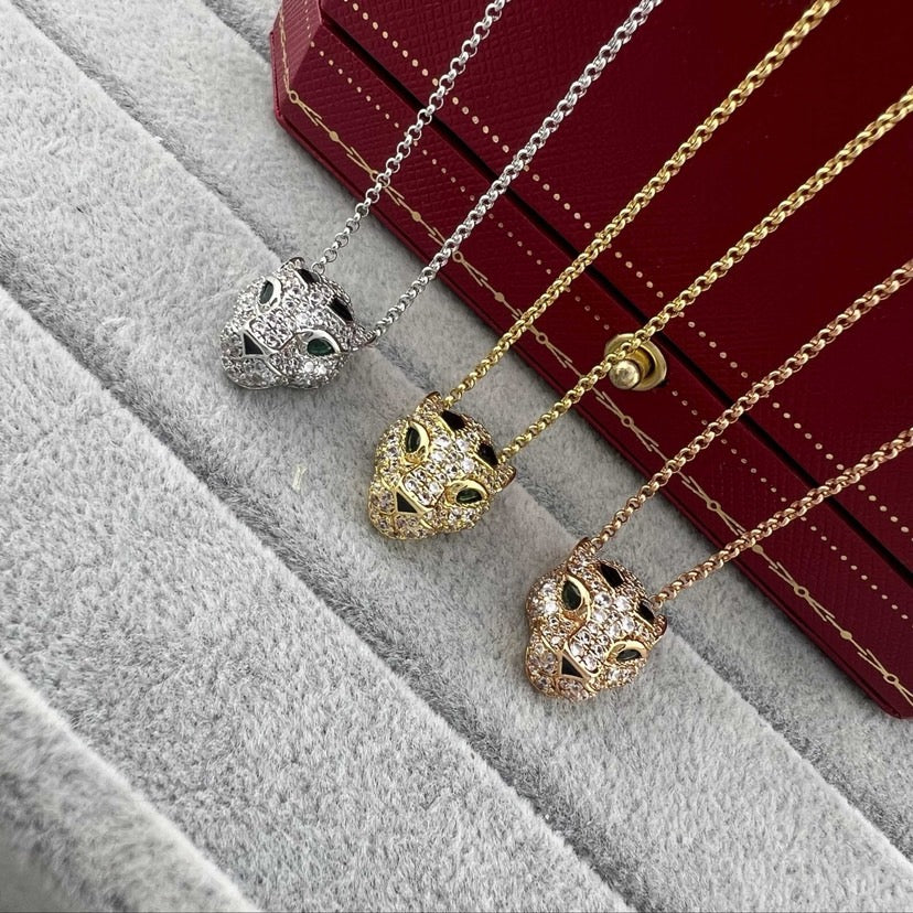 [Lumi Jewelery]PANTHERE FULL DIAMOND NECKLACE