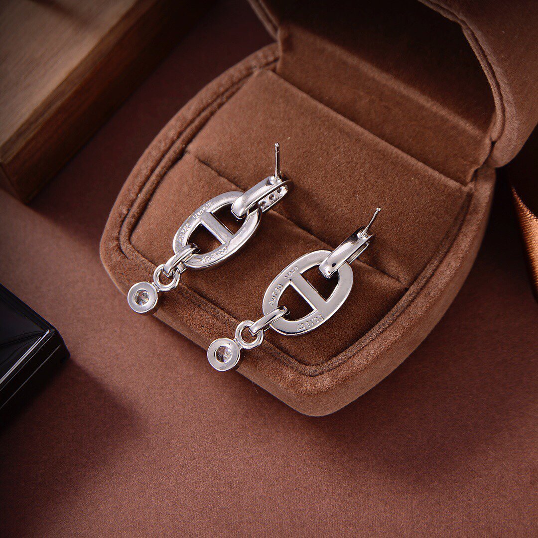 [Lumi Jewellery]HM CHAINE DIAMOND EARRINGS