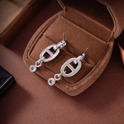 [Lumi Jewellery]HM CHAINE DIAMOND EARRINGS