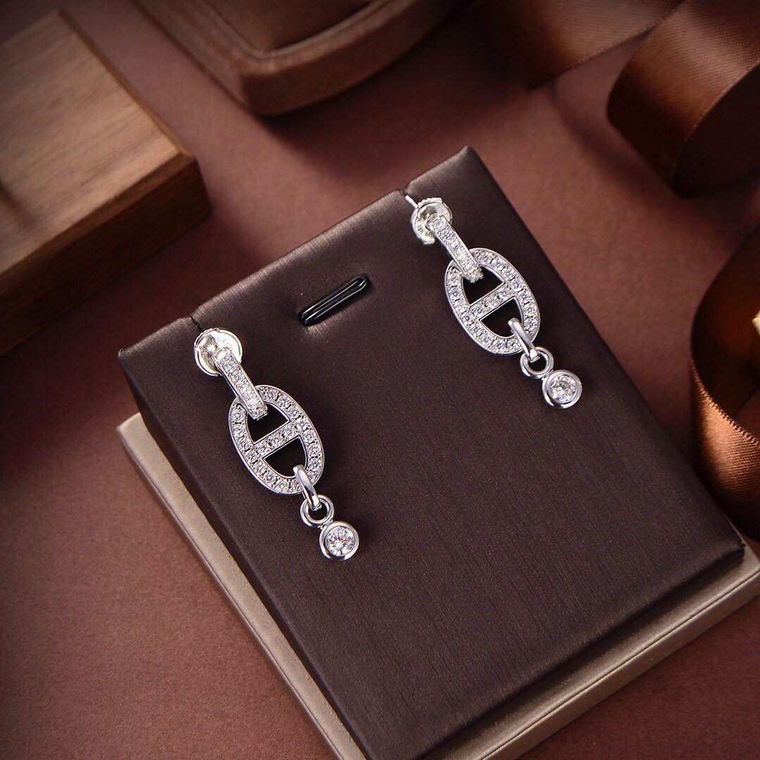 [Lumi Jewellery]HM CHAINE DIAMOND EARRINGS