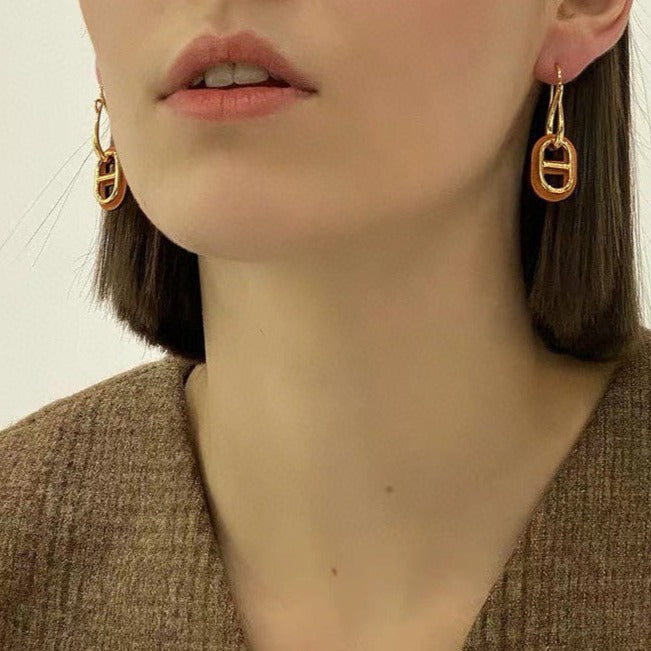 [Lumi Jewellery]HM O'MAILLON GOLD EARRINGS