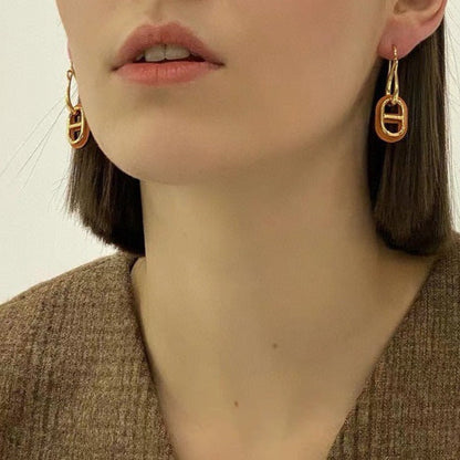 [Lumi Jewellery]HM O'MAILLON GOLD EARRINGS