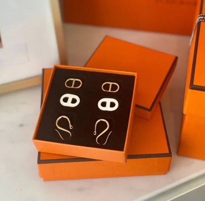 [Lumi Jewellery]HM O'MAILLON GOLD EARRINGS