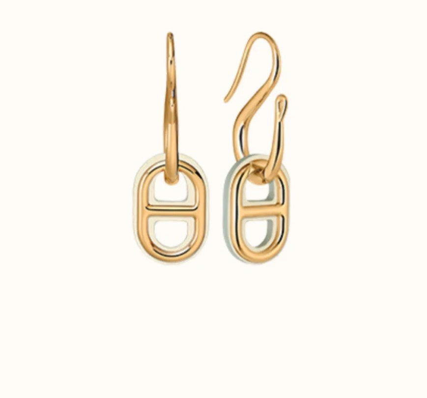 [Lumi Jewellery]HM O'MAILLON GOLD EARRINGS
