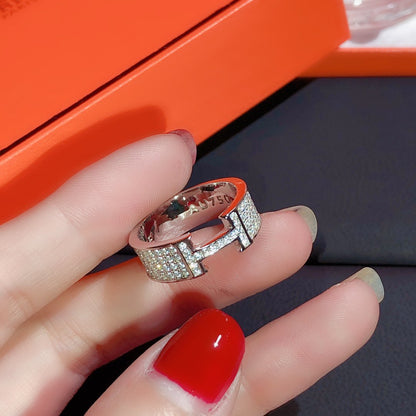 [Lumi Jewellery]H RING FULL DIAMOND