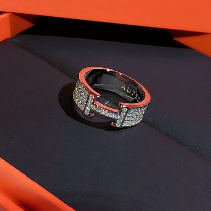 [Lumi Jewellery]H RING FULL DIAMOND