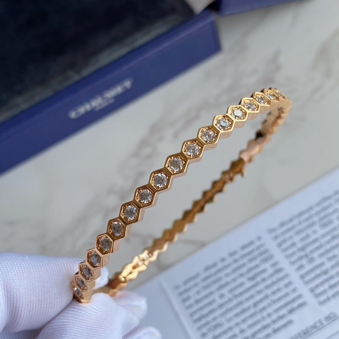 [Lumi Jewellery]BEE LOVE GOLD BRACELET FULL DIAMOND