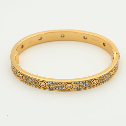 [Lumi Jewellery]LOVE BRACELET 6.1MM DIAMOND-PAVED 10 BIG DIAMONDS