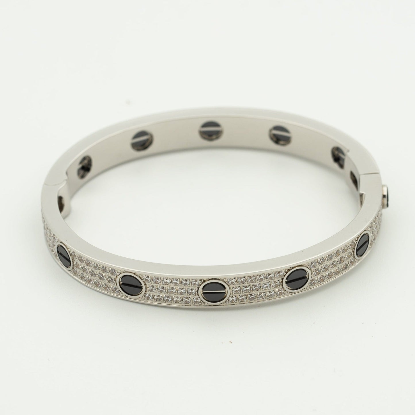 [Lumi Jewellery]LOVE BRACELET 6.1MM DIAMOND-PAVED CERAMIC
