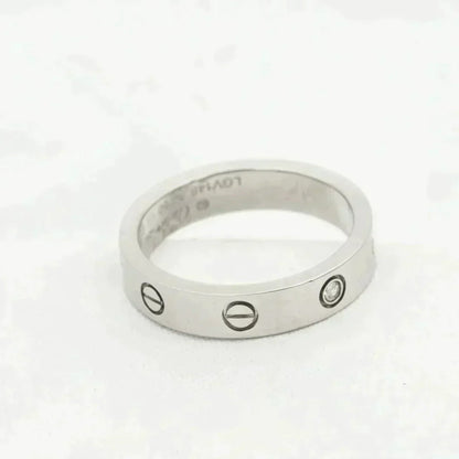 [Lumi Jewellery]LOVE RING 4MM 1 DIAMOND SILVER