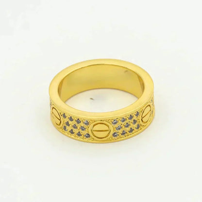 [Lumi Jewellery]LOVE RING 5.5MM DIAMONDS PAVED