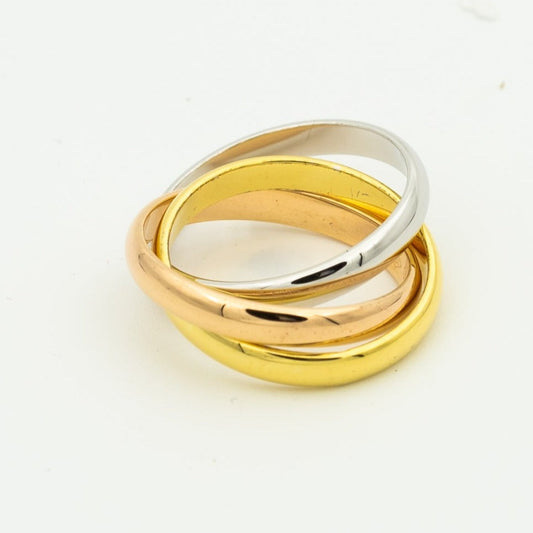 [Lumi Jewellery]TRINITY RING GOLD PINK GOLD SILVER