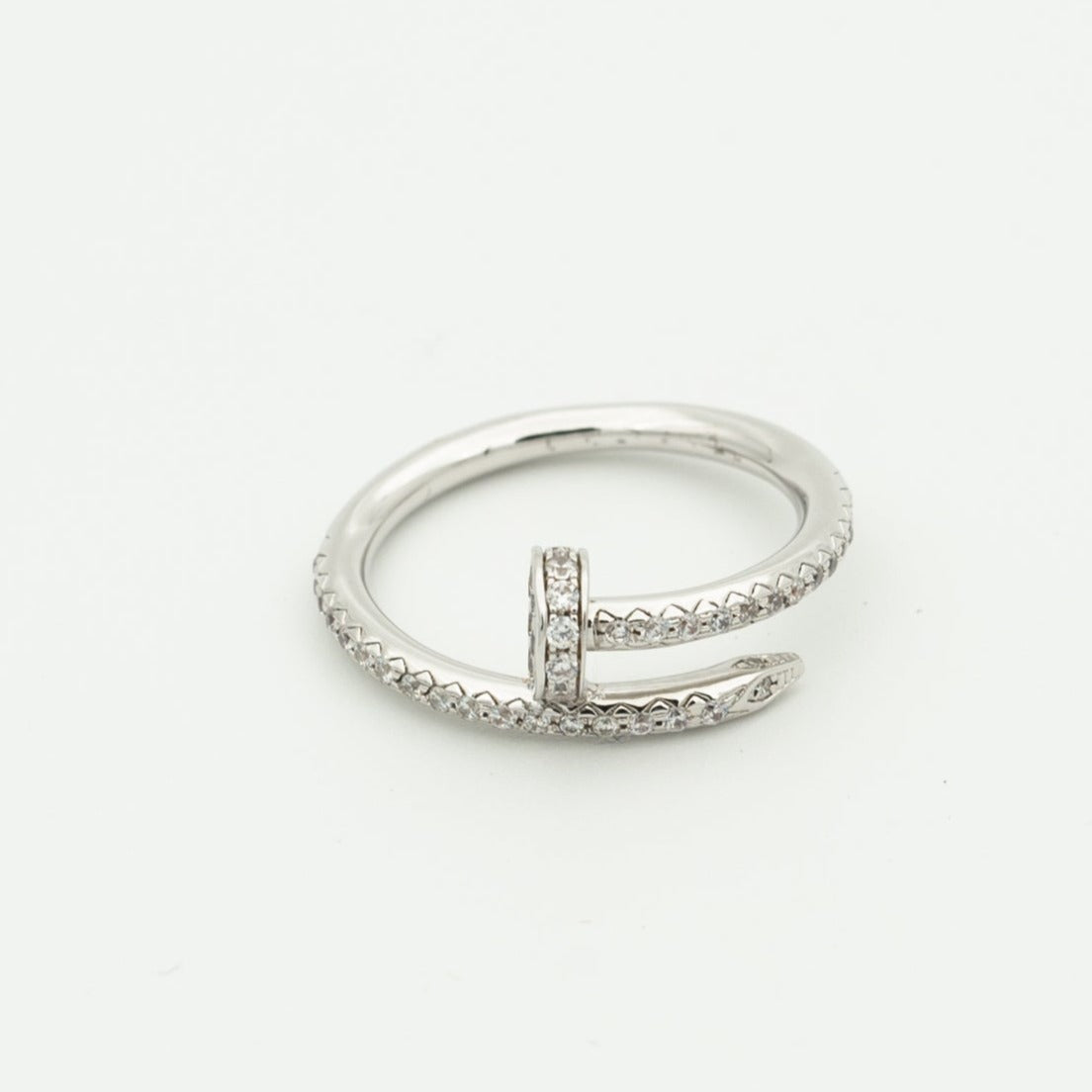 [Lumi Jewellery]JUSTE RING 1.8MM SILVER DIAMONDS