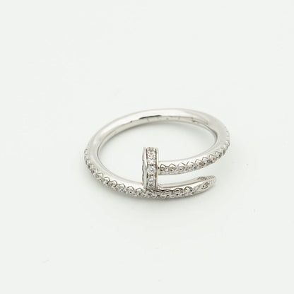 [Lumi Jewellery]JUSTE RING 1.8MM SILVER DIAMONDS