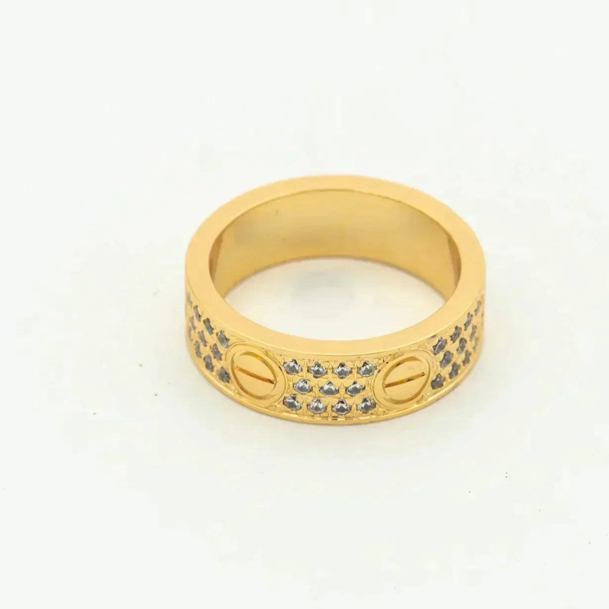 [Lumi Jewellery]LOVE RING 5.5MM DIAMONDS PAVED