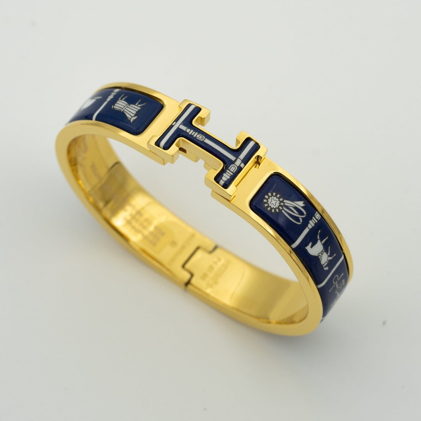 [Lumi Jewellery]H BRACELET BLUE CERAMIC