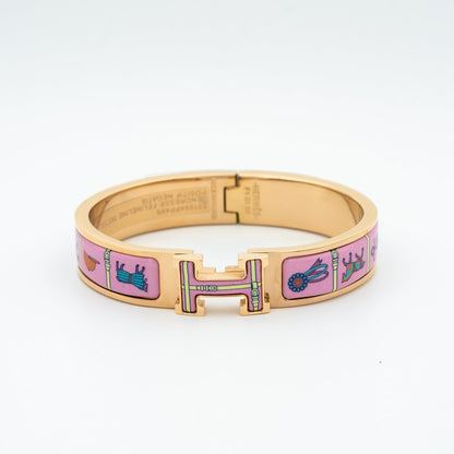 [Lumi Jewellery]H PINK GOLD BRACELET PINK CERAMIC