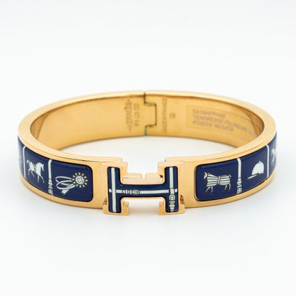 [Lumi Jewellery]H BRACELET BLUE CERAMIC