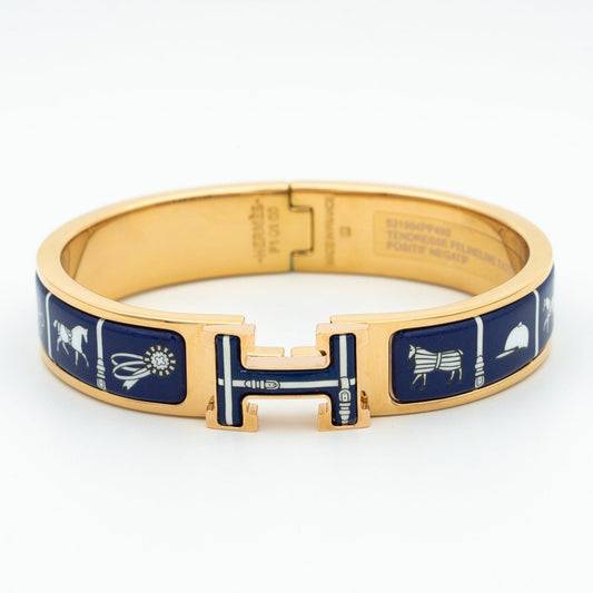 [Lumi Jewellery]H BRACELET BLUE CERAMIC