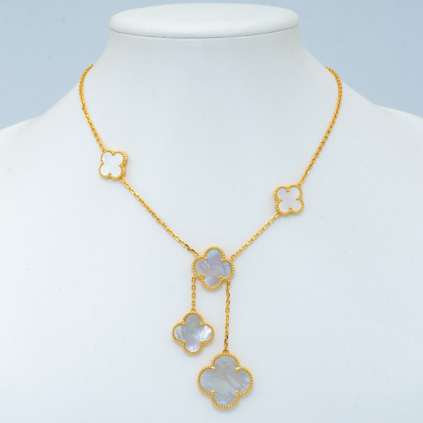 [Lumi Jewellery]CLOVER MOTHER OF PEARL NECKLACE 6 MOTIF