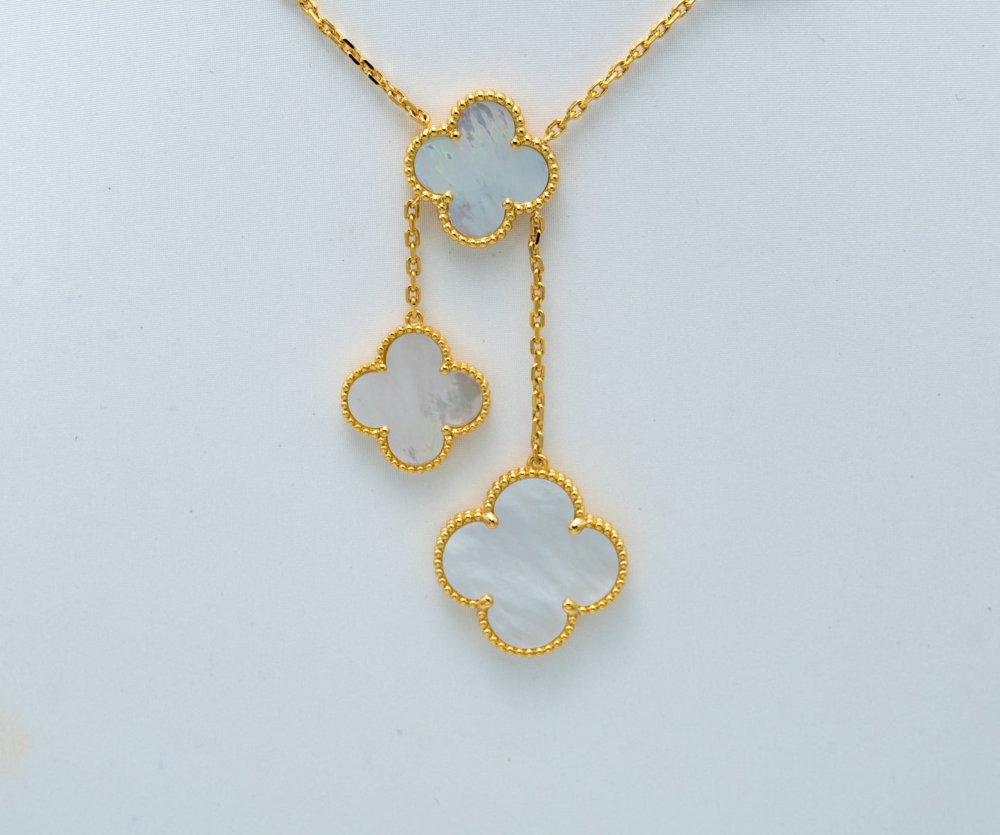 [Lumi Jewellery]CLOVER MOTHER OF PEARL NECKLACE 6 MOTIF