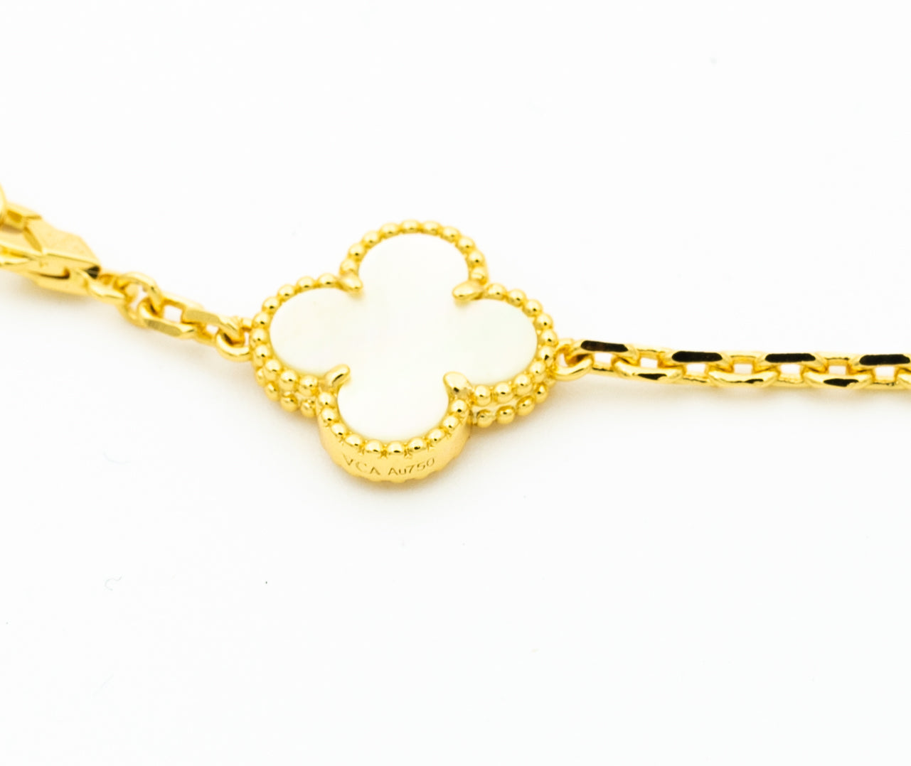 [Lumi Jewellery]CLOVER BRACELET 5 MOTIFS ONYX MOP
