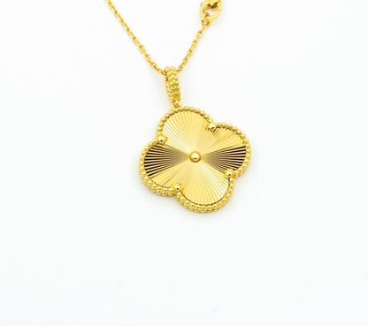[Lumi Jewellery]CLOVER 25MM PEDANT NECKLACE GOLD