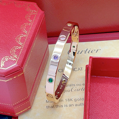 [Lumi Jewelry]2026 RAINBOW LOVE BRACELET 6.1MM  10 DIAMONDS
