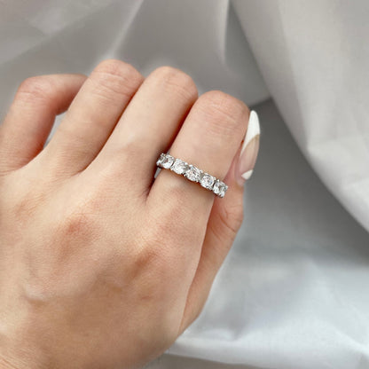 [Lumi Jewellery]Eternity Round Cut Tennis Ring