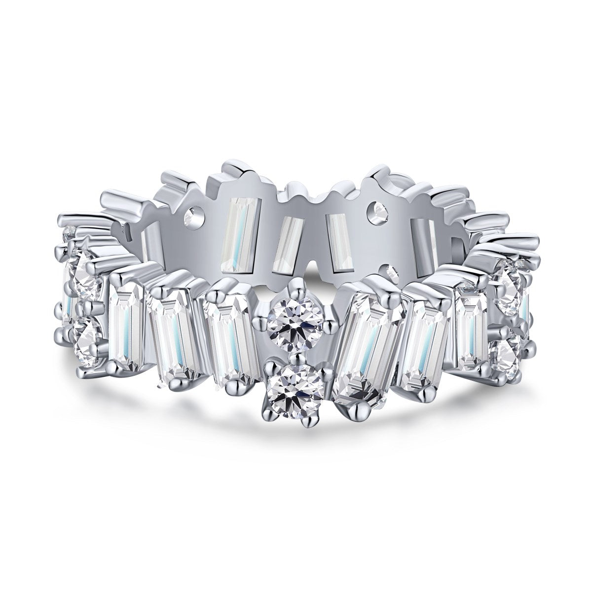[Lumi Jewellery]Delicate Multi Shape Tennis Ring