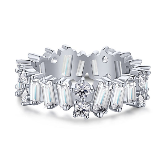 [Lumi Jewellery]Delicate Multi Shape Tennis Ring