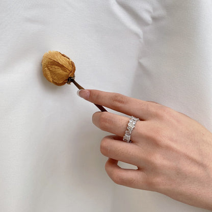 [Lumi Jewellery]Delicate Multi Shape Tennis Ring