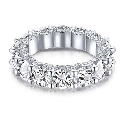 [Lumi Jewellery]Gorgeous Round Cut Tennis Ring