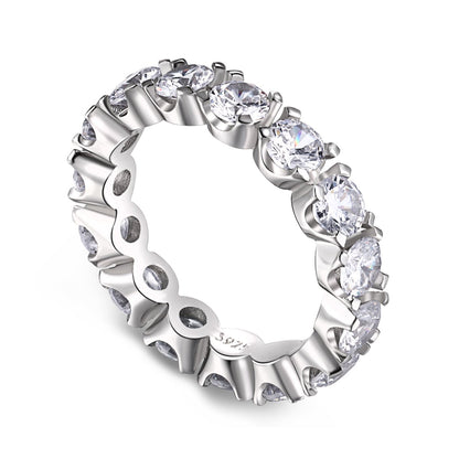 [Lumi Jewellery]Eternity Round Cut Tennis Ring