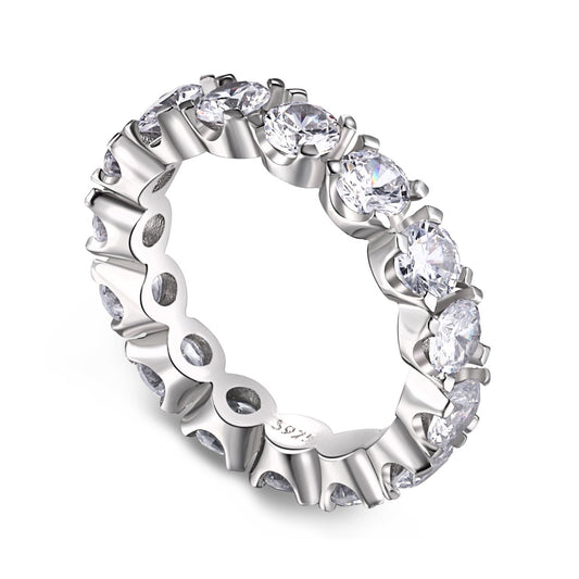 [Lumi Jewellery]Eternity Round Cut Tennis Ring