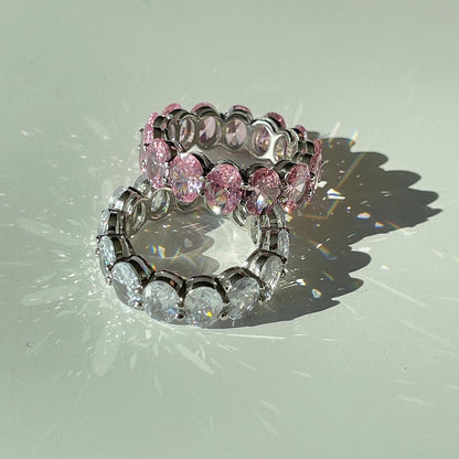 [Lumi Jewellery]Dainty Elongated Cushion Cut Tennis Ring