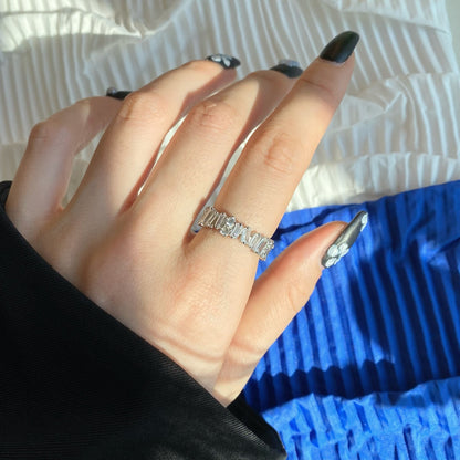 [Lumi Jewellery]Delicate Multi Shape Tennis Ring