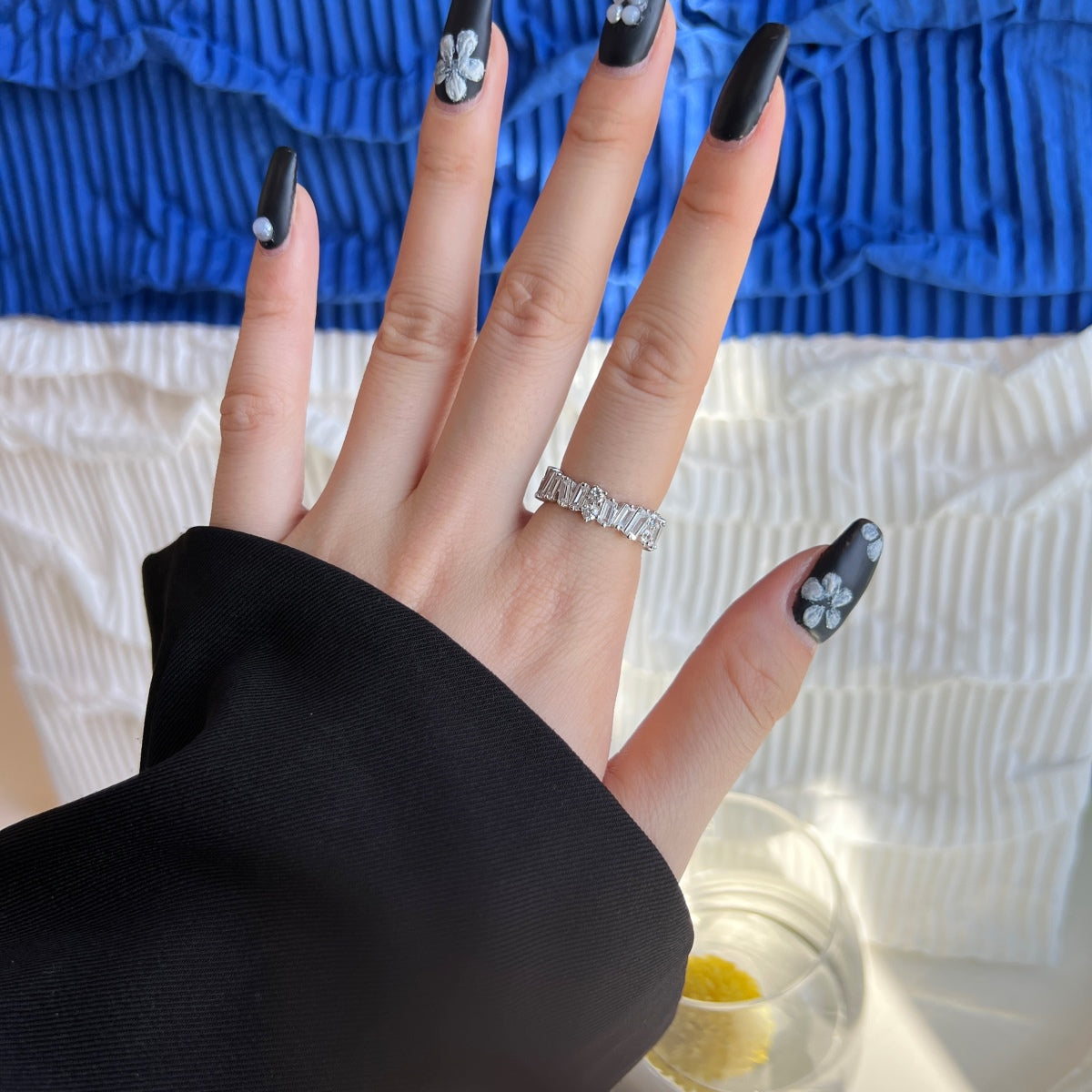 [Lumi Jewellery]Delicate Multi Shape Tennis Ring
